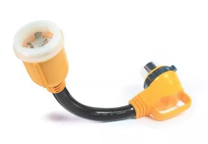 Camco Dogbone Electrical Adapter 50M/50F Amp - 18"• 55572