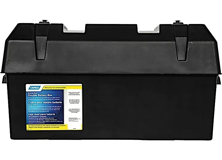 Camco Double Battery Box for Group GC2, 24 Batteries• 55374