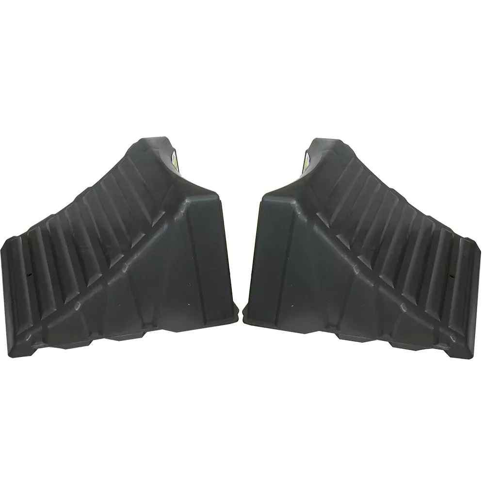 Camco Nesting Wheel Chocks – Dark Gray – Tires up to 26″ – Pair | 44418