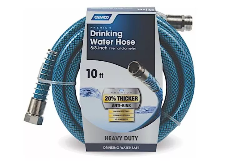 Camco Premium Drinking Water Hose 10 ft. 5/8″ ID• 22823
