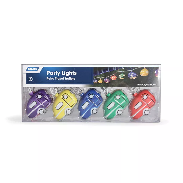 Camco Retro Travel Trailer LED Party Lights