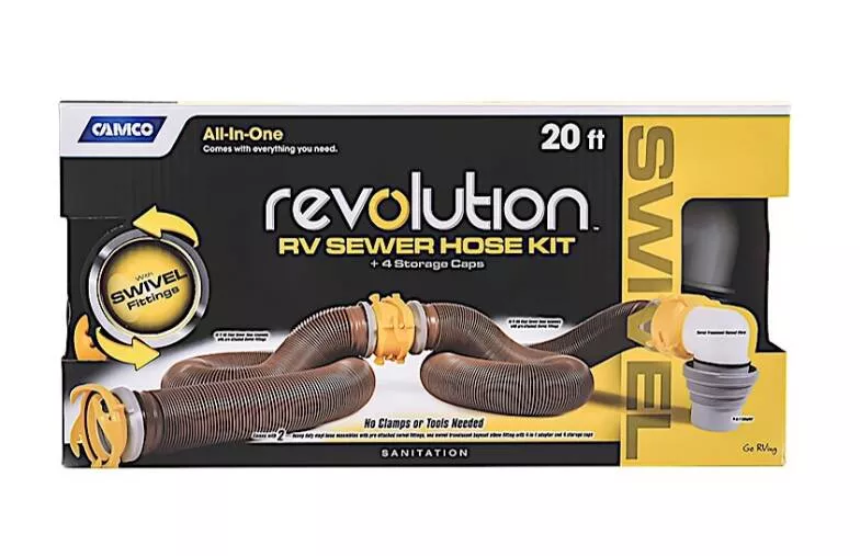 Camco Revolution 20' Brown Sewer Kit• 39625