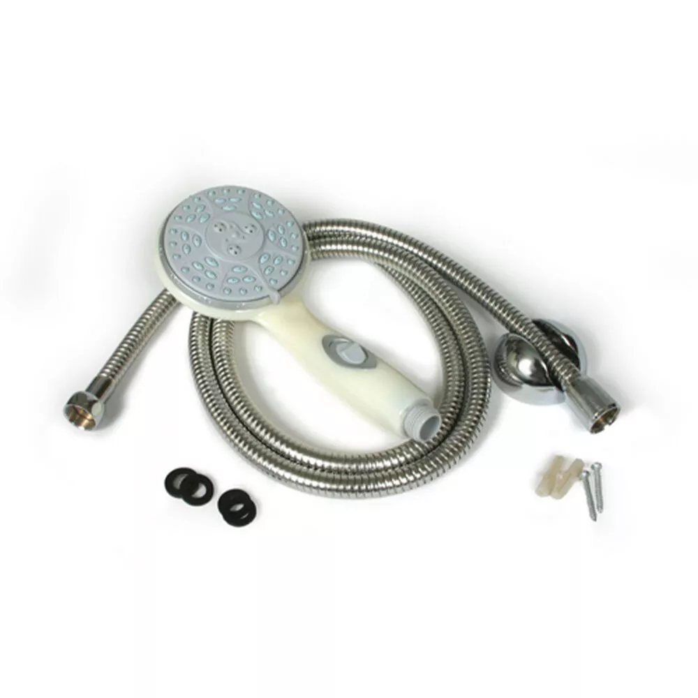 Camco RV Shower Head Kit with On/Off Switch - Off-White