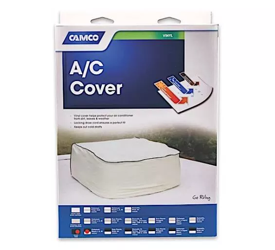 Camco Vinyl Air Conditioner Cover Black• 45262