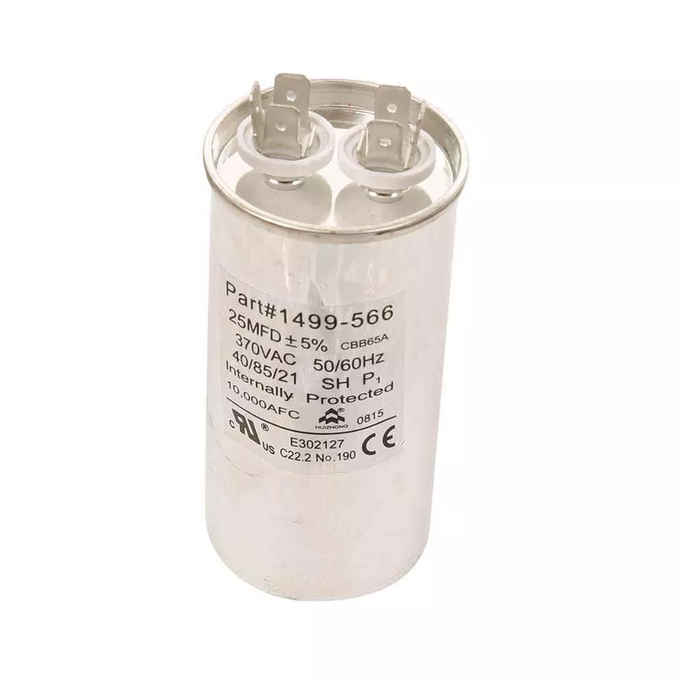 Capacitor, Fan/Run (25 Mfd, 370 VAC, 50-60 Hz)