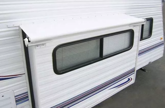 Carefree 77.5" Solid White RV Slide-Out Awning• LH0730042