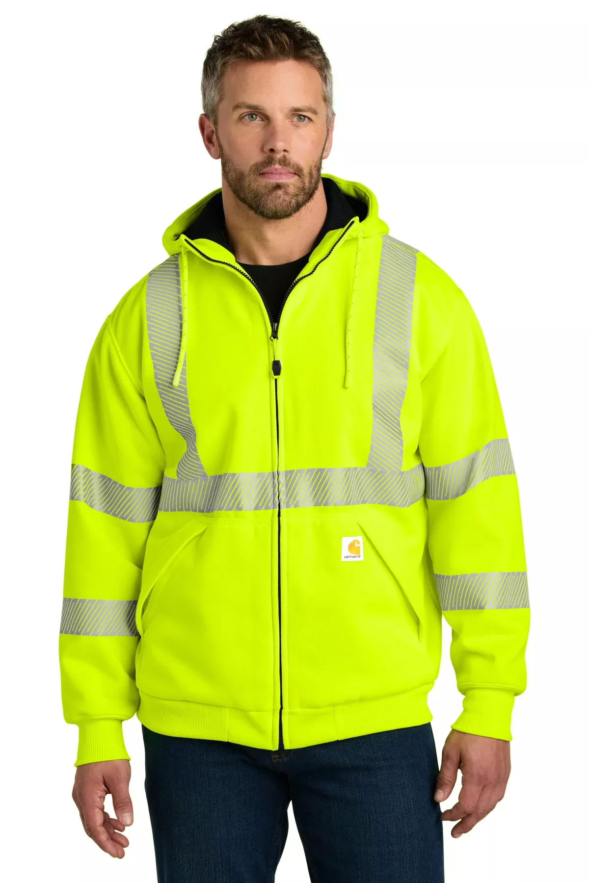 Carhartt Men’s ANSI 107 Class 3 Lined Full-Zip Sweatshirt CT104988