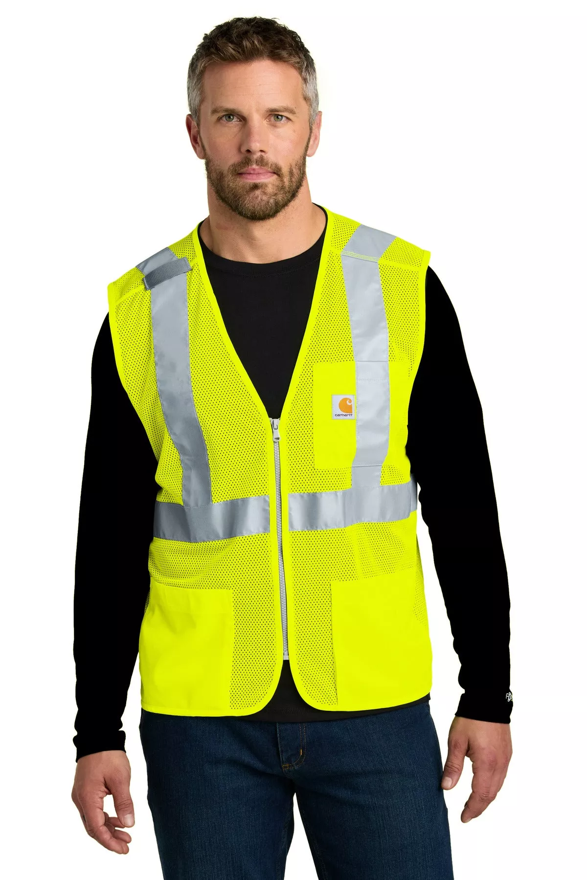 Carhartt Men’s ANSI Class 2 Mesh Zip-Front Vest CT106171