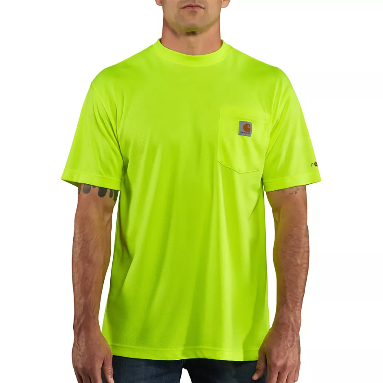 Carhartt Men’s Force Enhanced S/S T-Shirt – Bright Lime