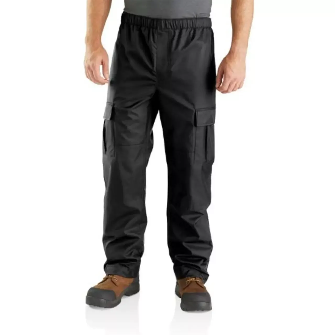 Carhartt Men's Relaxed Fit Midweight Waterproof Rain Pants - Black