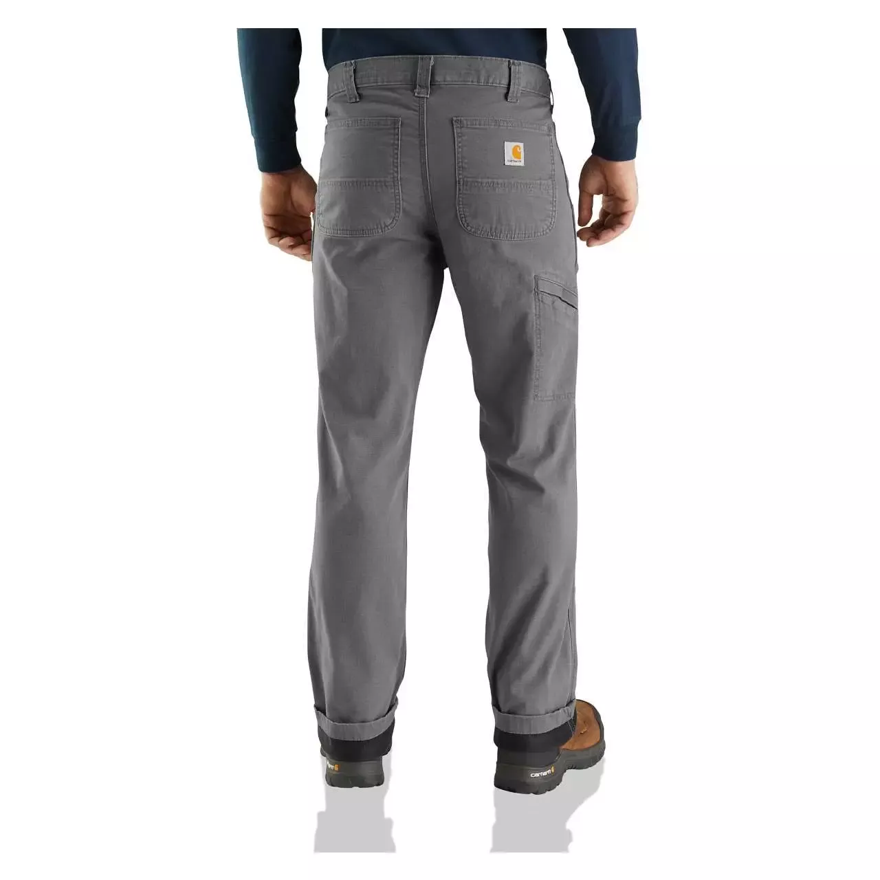 Carhartt Men's Rugged Flex Relaxed Fit Canvas Flannel-Lined Utility Work Pants