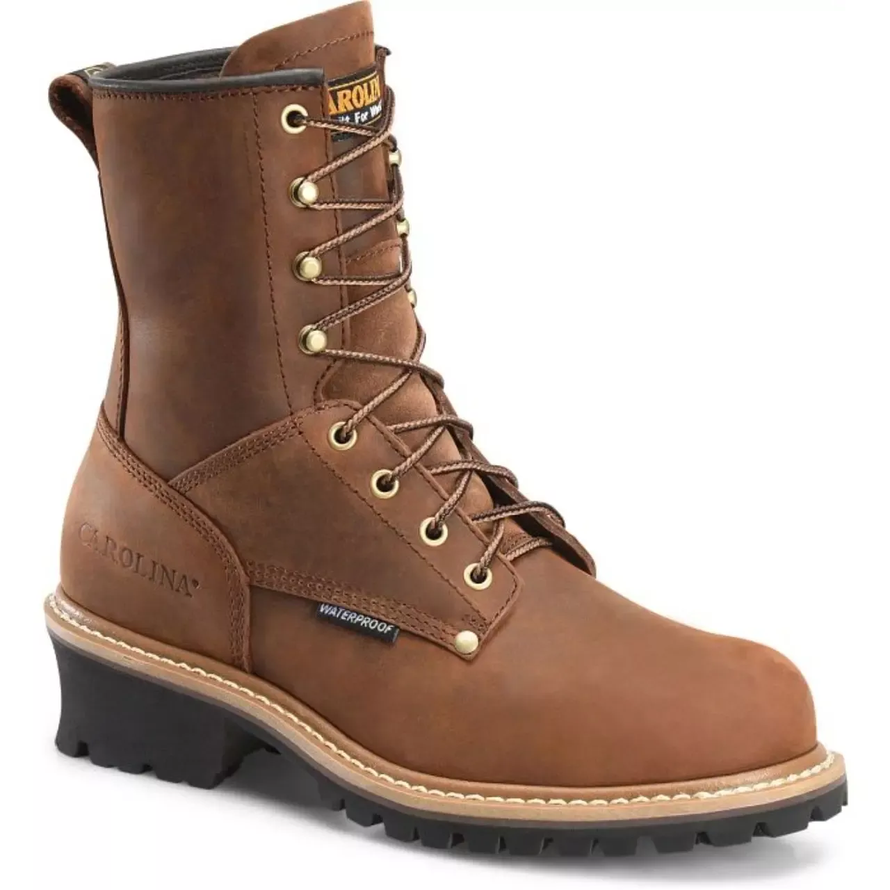 Carolina Men's Elm 8" Steel Toe Waterproof Logger Boots