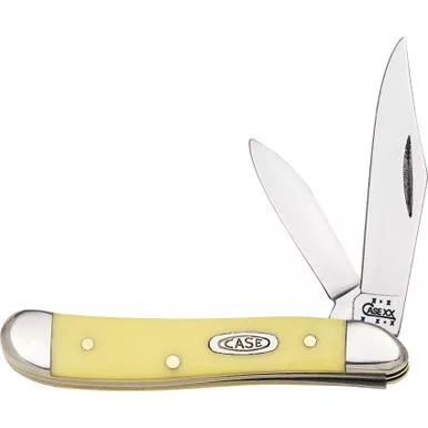 Case Cutlery Peanut Yellow Synthetic Folding Pocket Knife