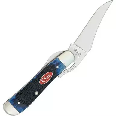 Case Cutlery RussLock Navy Blue Jigged Bone Folding Knife