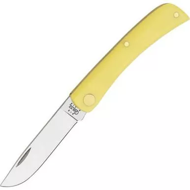 Case Cutlery Sod Buster Jr CV Yellow Synthetic Knife