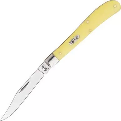 Case Cutlery Yellow Slimline Trapper Pocket Knife