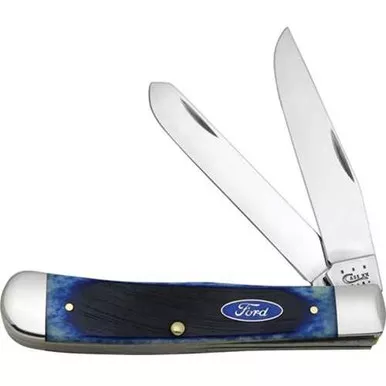 Case Ford 6254 Trapper Blue Sawcut Bone Knife