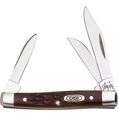 Case Small Stockman Brown Delrin Folding Knife