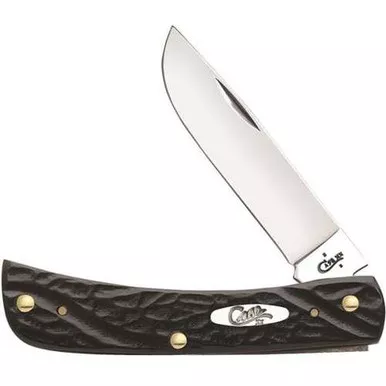 Case Sod Buster Jr Black Synthetic 6137 SS Folding Knife