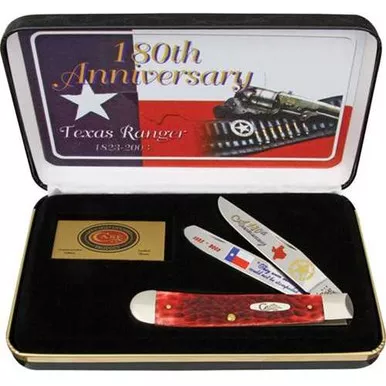 Case XX Texas Ranger 180th Anniversary Trapper Set
