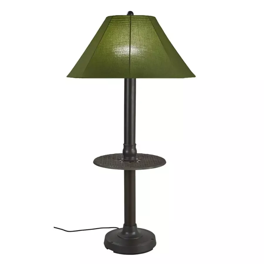 Catalina II Patio Floor Lamp with Table