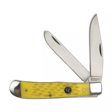 Cattleman's Signature Yellow Trapper Pocket Knife