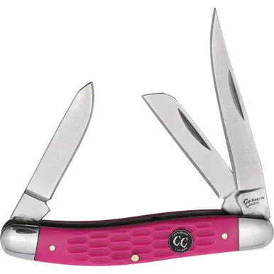 Cattleman's Stockman Pink Delrin Pocket Knife