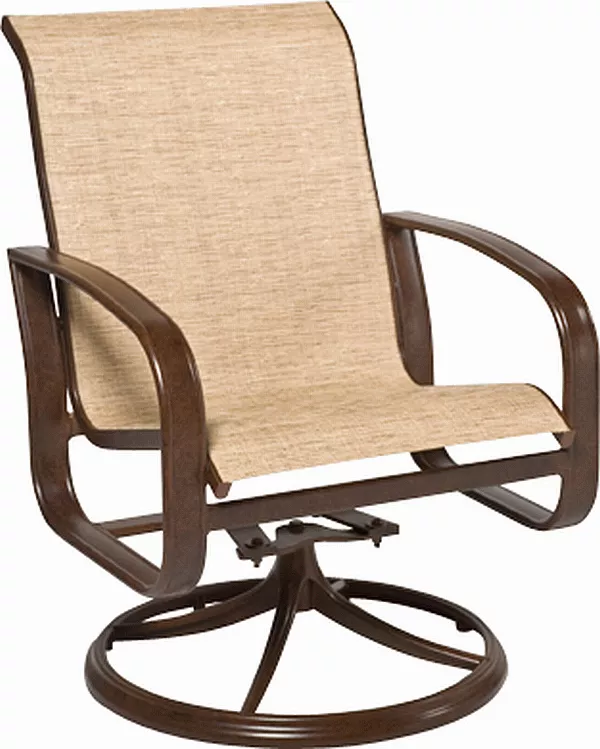 Cayman Isle Aluminum Sling Swivel Rocker