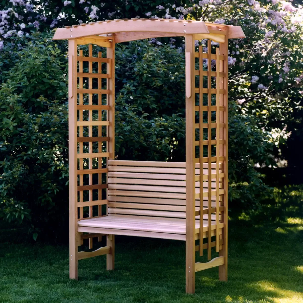 Cedar Garden Arbor w/ Optional Bench Seating