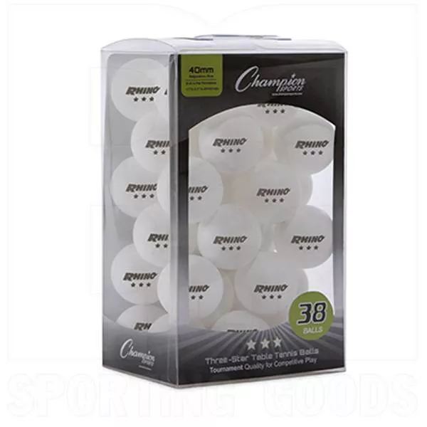 Champion 3 Star Tournament 40+mm Table Tennis Balls White