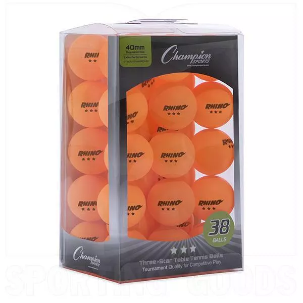 Champion 3 Star Tournament Table Tennis Orange