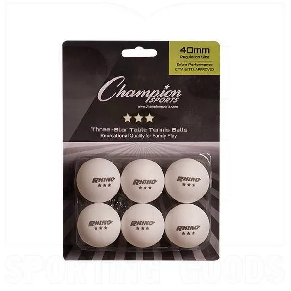 Champion 3 Star Tournament Table Tennis White