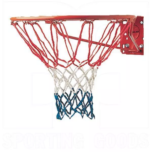 Champion 4mm Economy Basketball Net Red/White/Blue