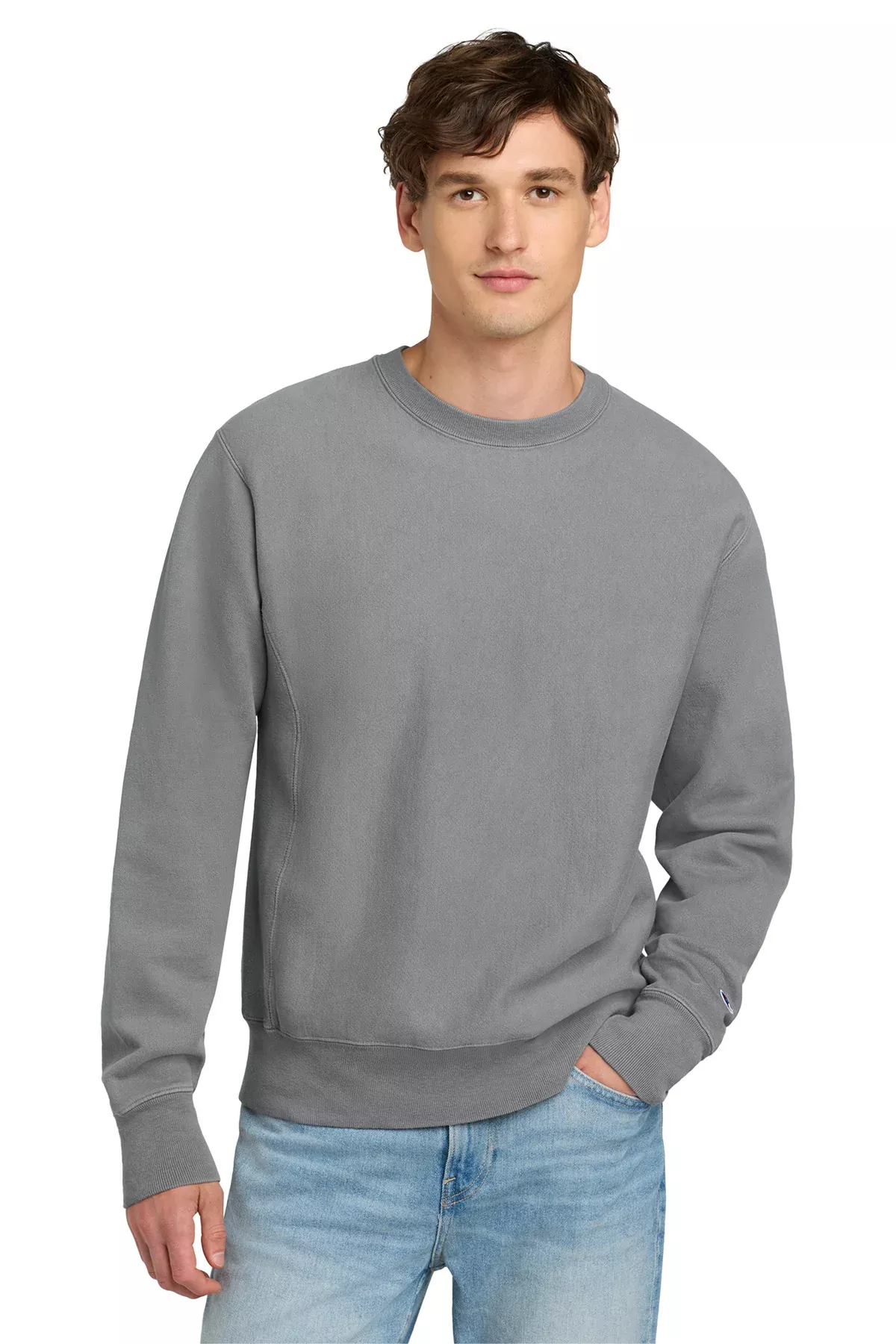 Champion Men’sReverse WeaveGarment-Dyed Crewneck Sweatshirt