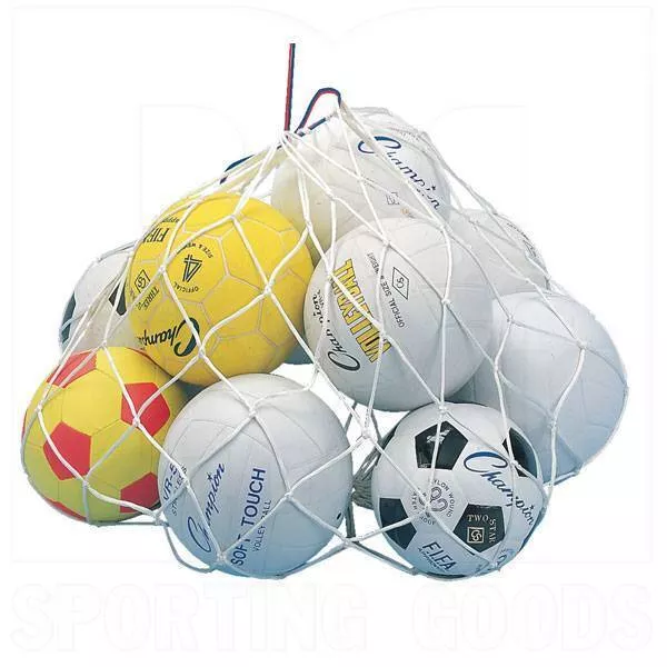 Champion Multi-Sport Heavy Duty Nylon 4” Square Ball Carry Bag White