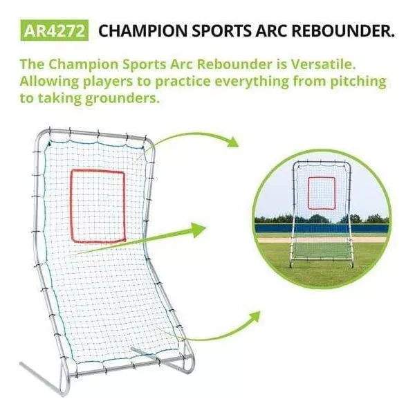 Champion Sports 42″ X 72″ Arc Rebounder Pitching Target AR4272