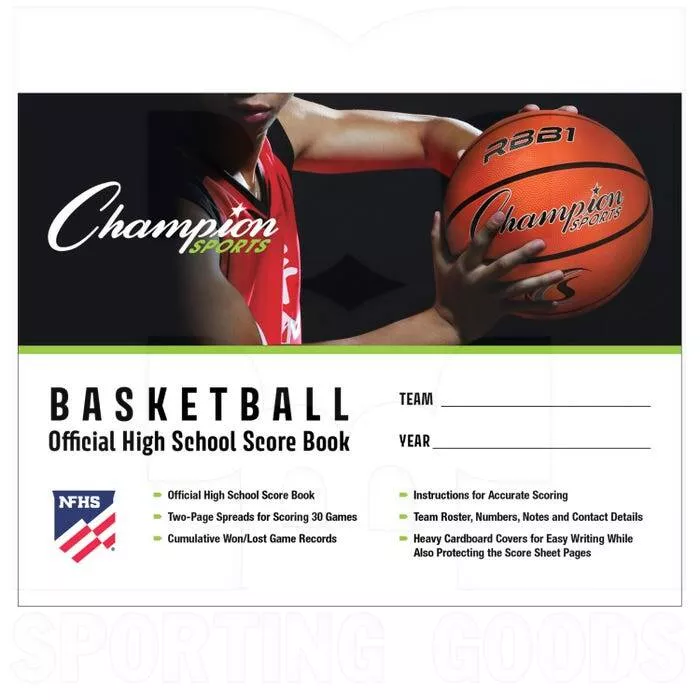 Champion Sports BB1HS Nfhs Approved Basketball Scorebook
