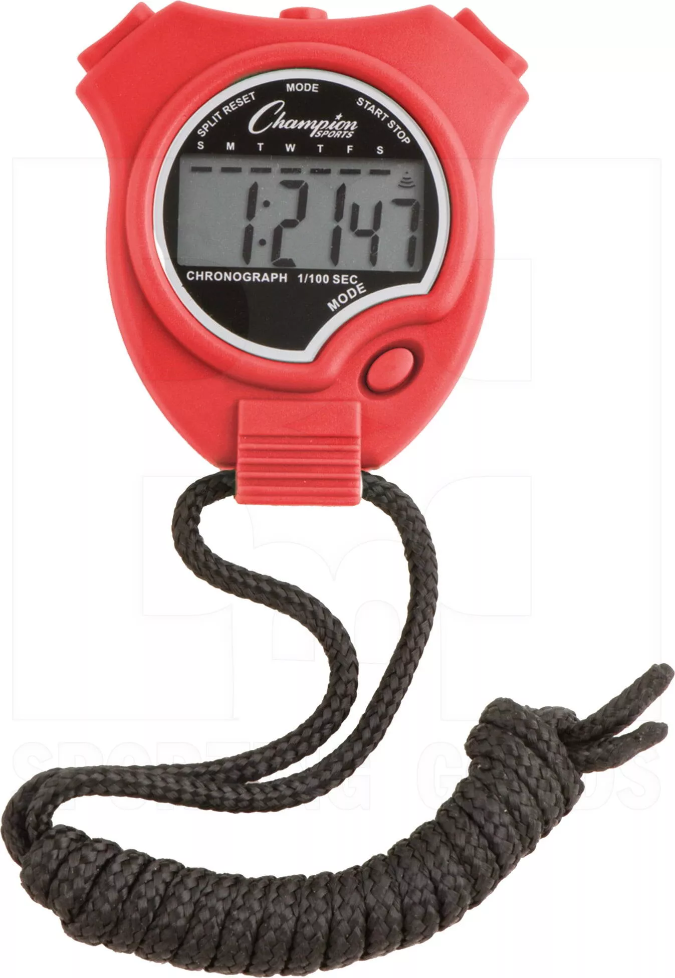 Champion Sports Stopwatch Red