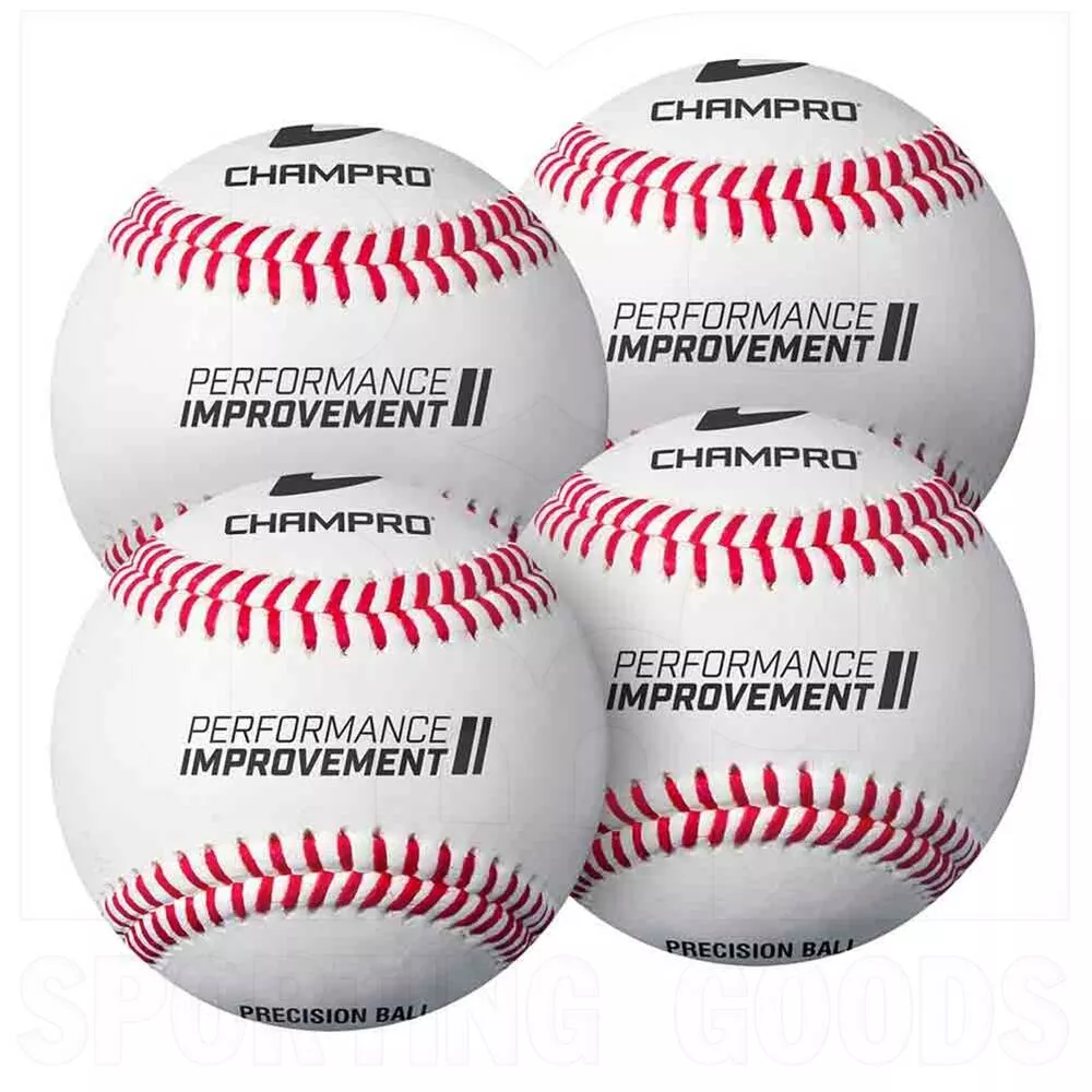 Champro 7.5" Training Baseball Set of 4