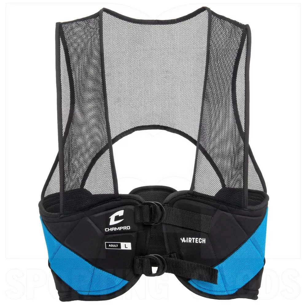 Champro Air Tech Rib Vest Black and Blue