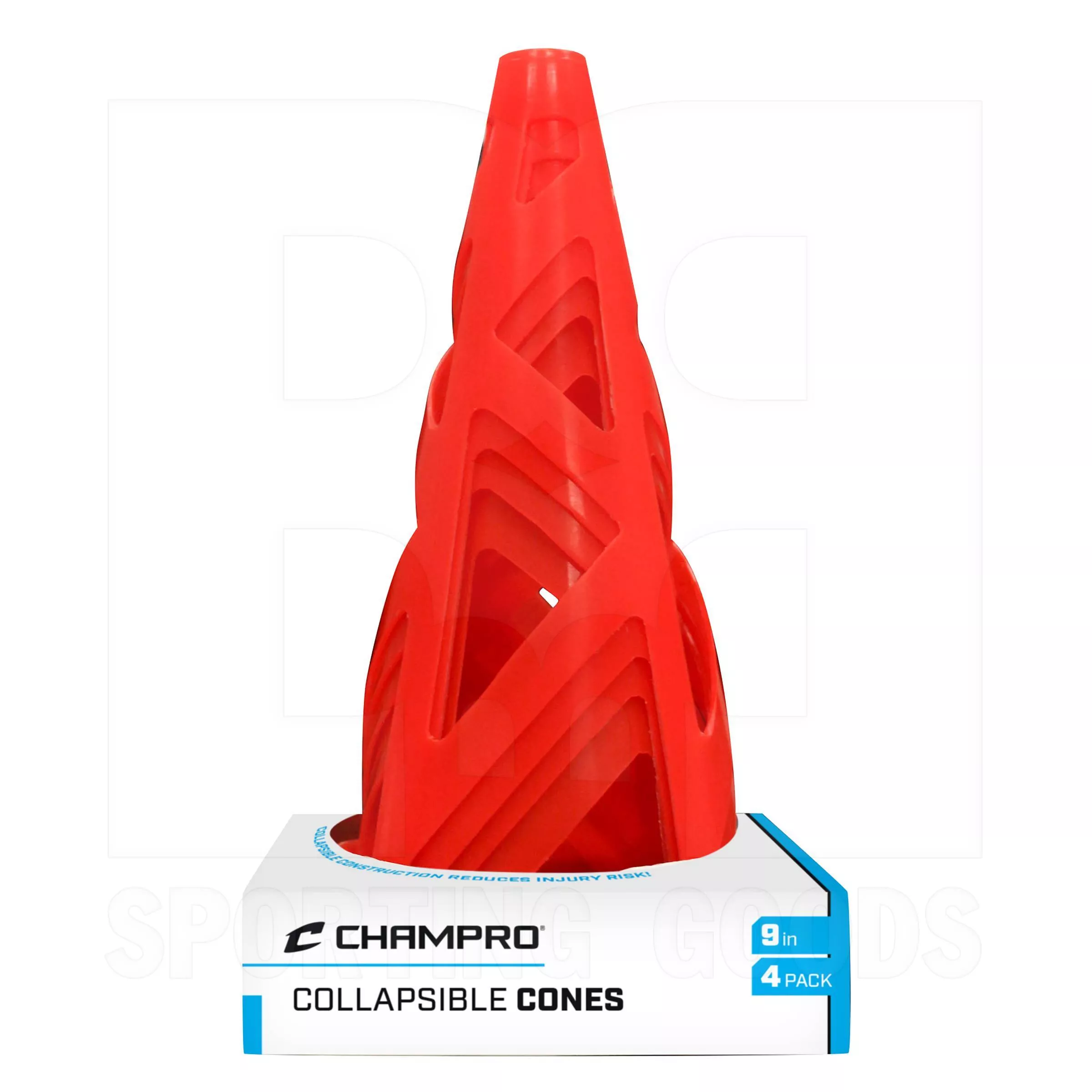 Champro Collapsible Cones 9" 4 Pack Boxed