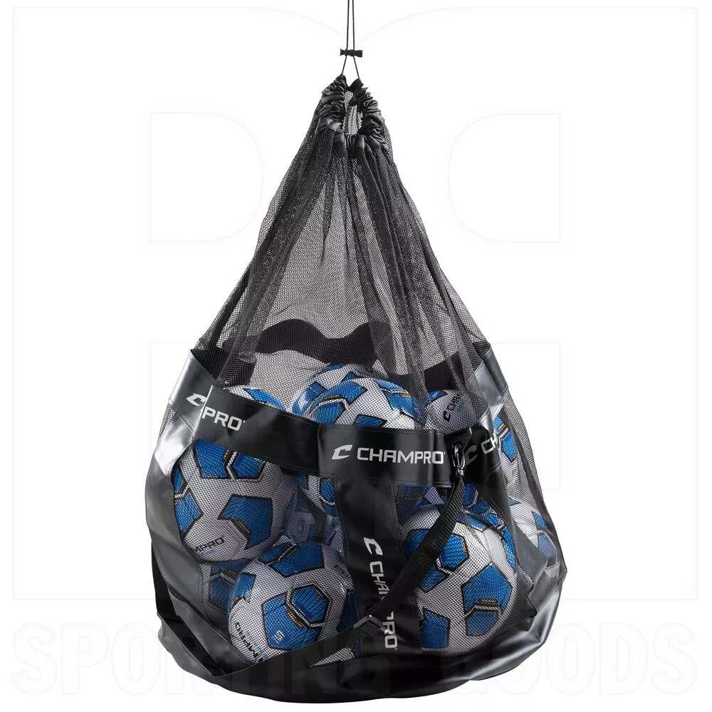 Champro Deluxe Mesh Carry Bag w/ Shoulder Strap Black