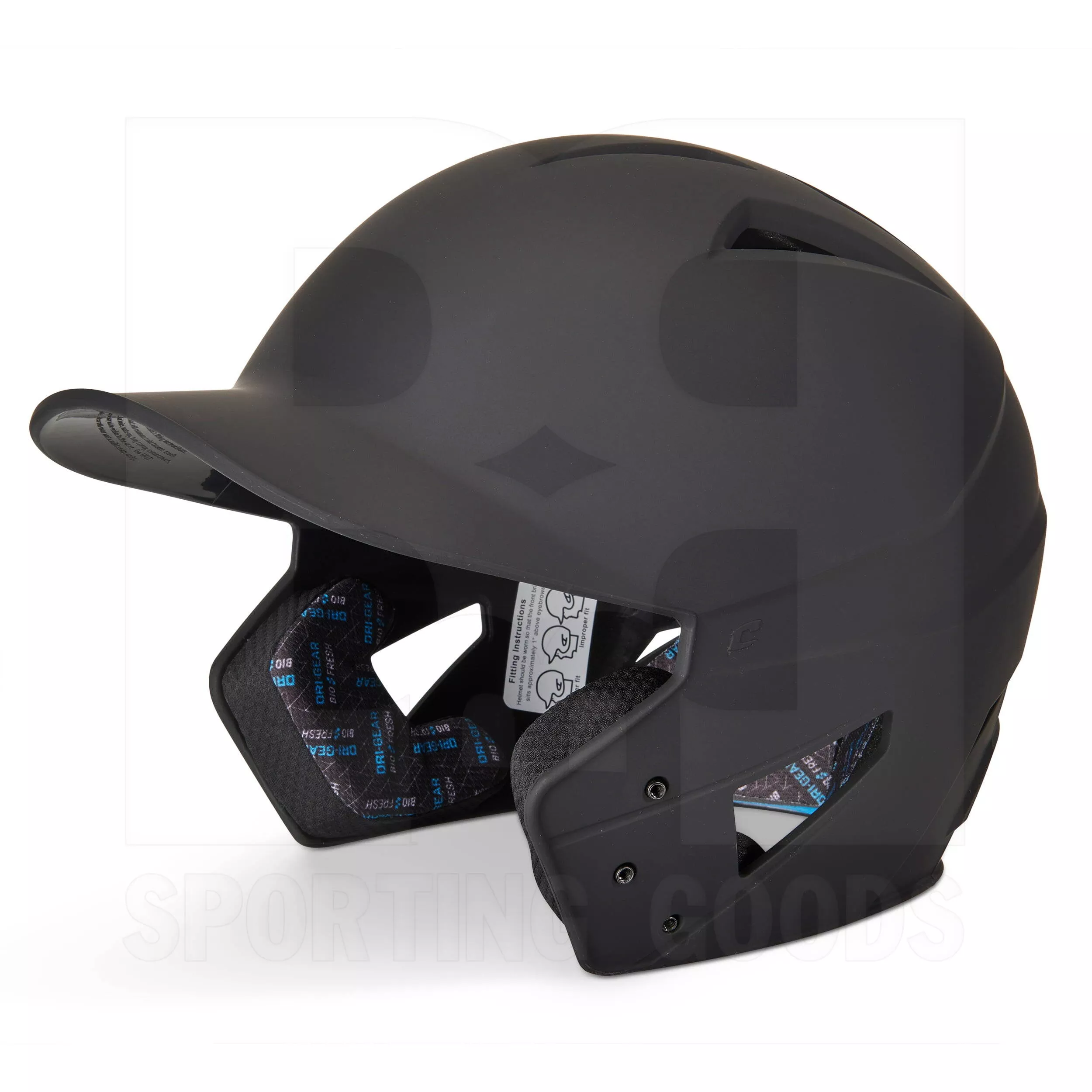 Champro HX Gamer Performance Baseball/Softball Batting Helmet (Matte Black)