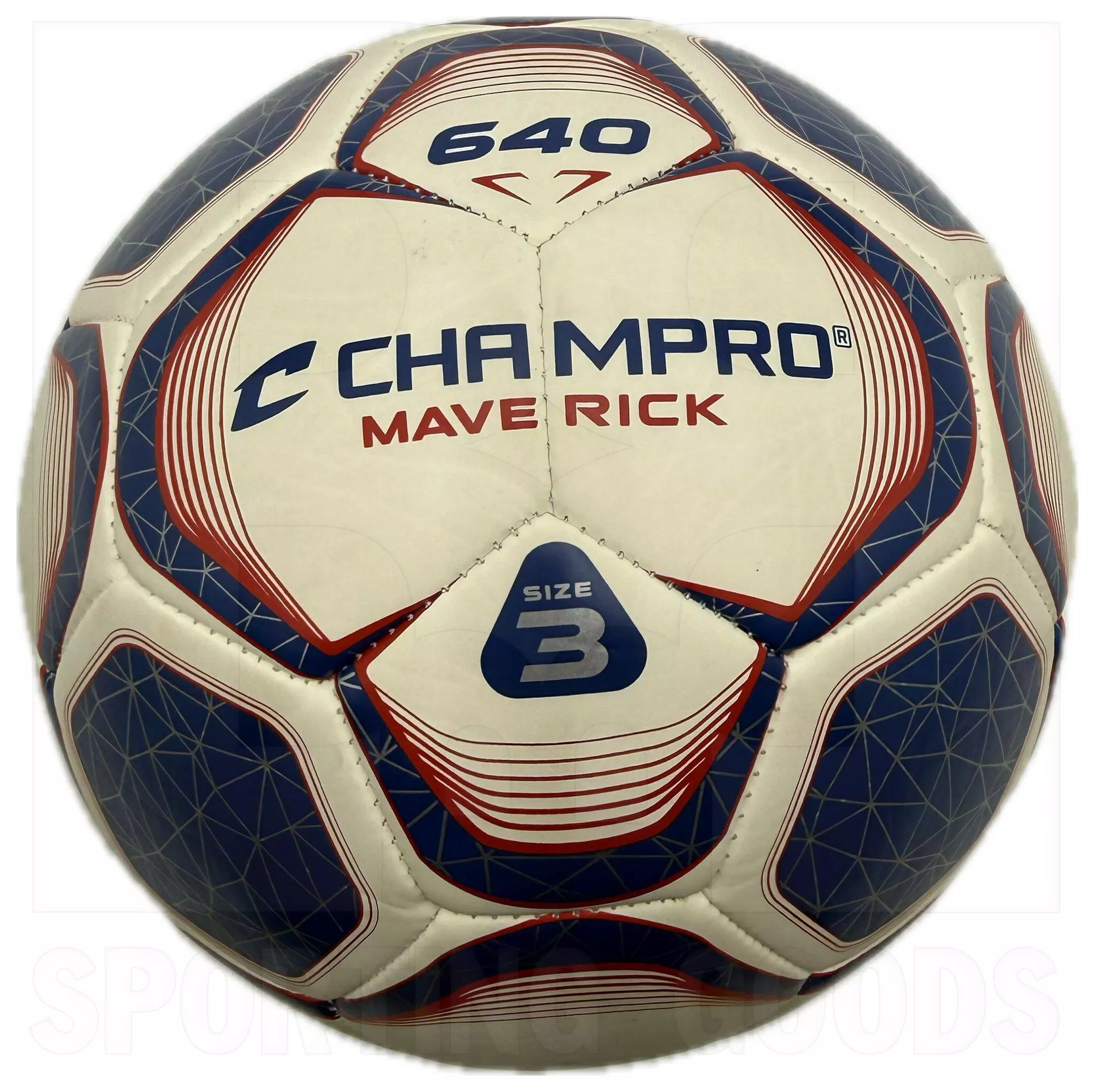 Champro Maverick Soccer Ball Red/White/Blue