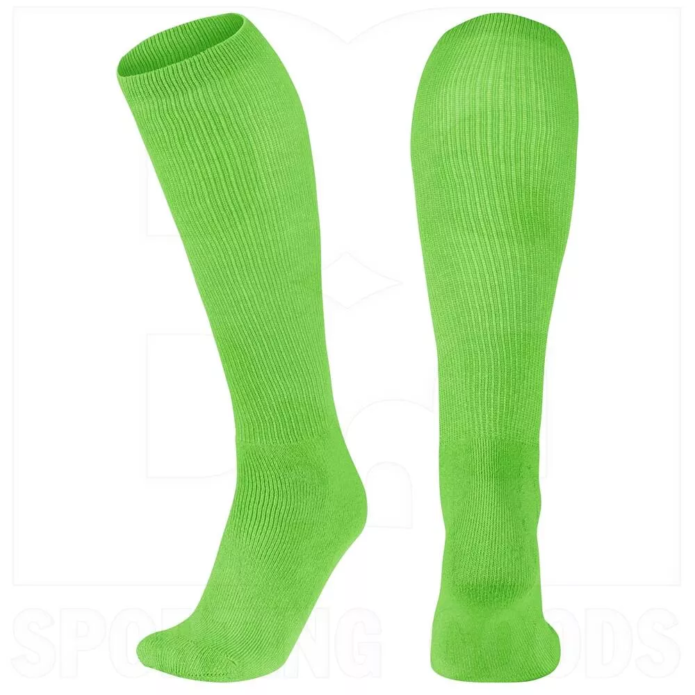 Champro Multicolor-Sport Athletic Socks 1 Pair Neon Green