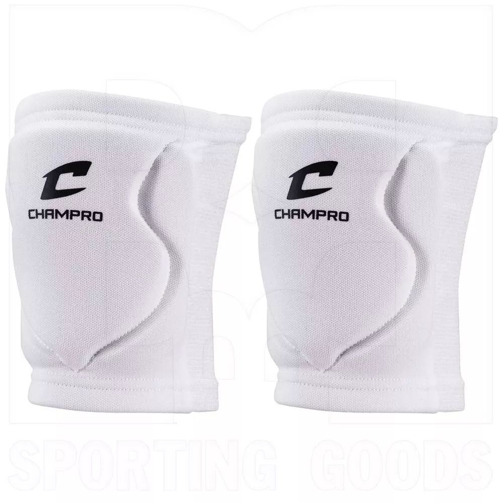 Champro MVP Low-Profile Volleyball Kneepad White