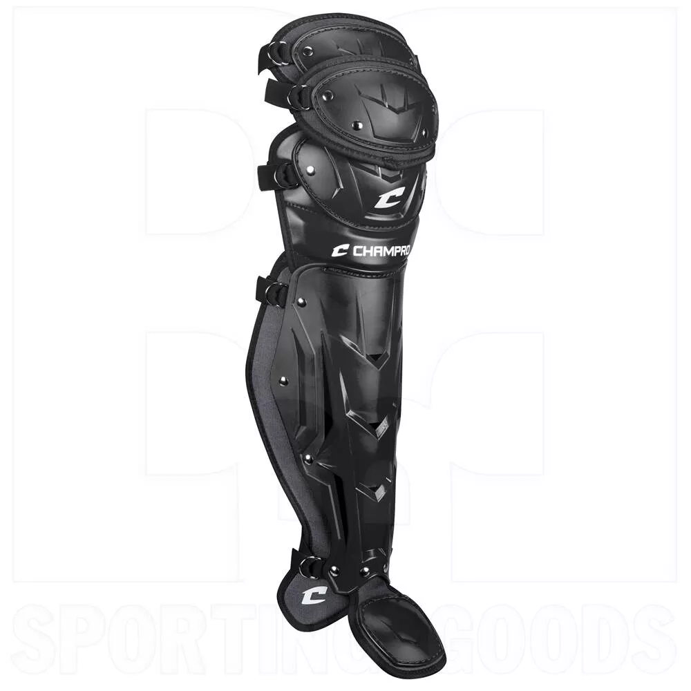 Champro Pro Triple Leg Guards 16.5" Bk