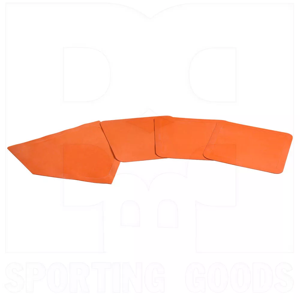 Champro Throw Down Rubber Bases Set of 4 Orange