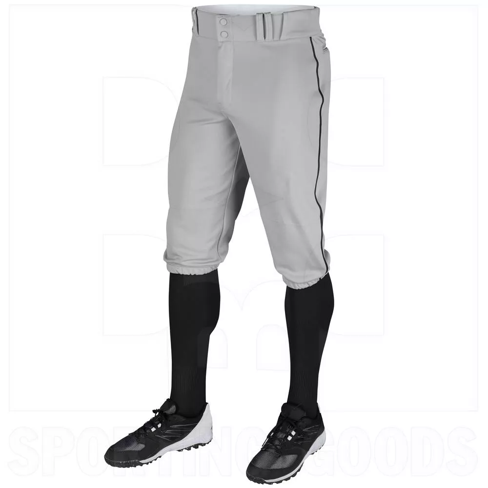 Champro Triple Crown Baseball Knicker w/ Braid White w/ Navy Pipe