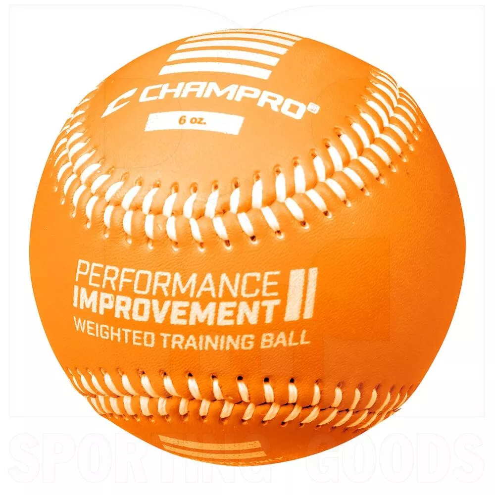 Champro Weighted Training Baseballs ORANGE Variant Parent 6 OZ. CLAM SHELL